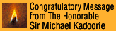 Message from The Honorable Sir Michael Kadoorie