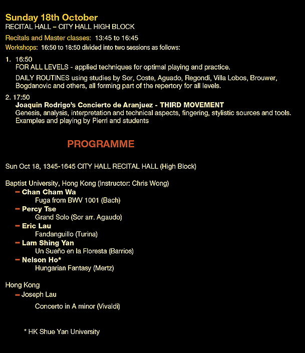 Joy of Music Festival, Piano, Guitar, Chopin Society Hong Kong, Chopin