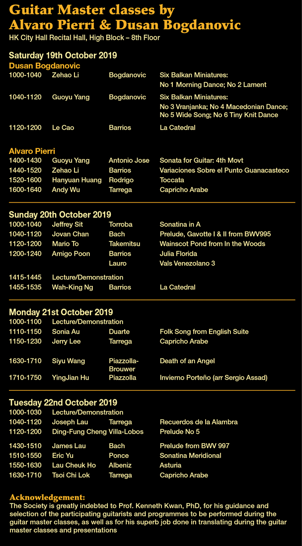 Guitar Master Classes